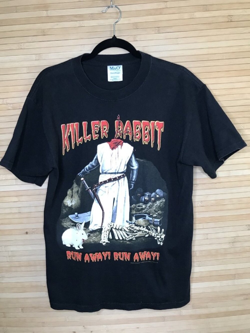 Monty Python Killer Rabbit 2000 Holy Grail Run Away Movie Vintage T Shirt M